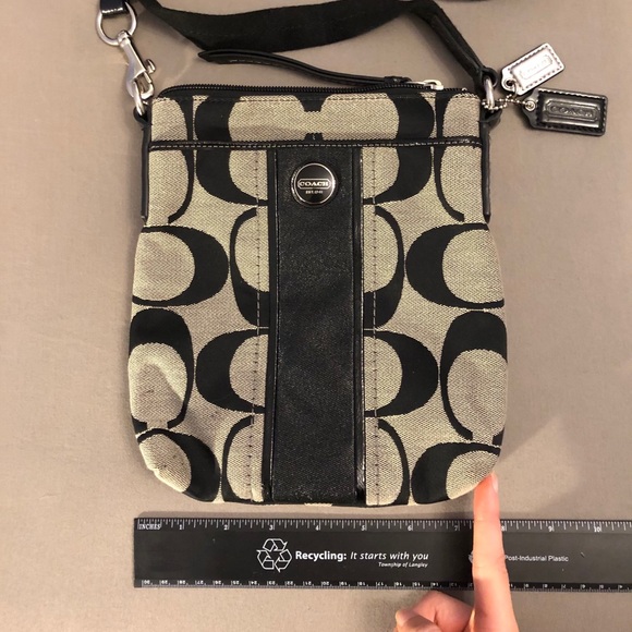 Coach Canvas Coated Crossbody Purse - Picture 9 of 10